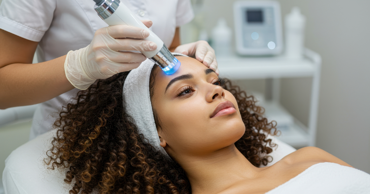 Women receiving HydraFacial treatment at Gizel atlanta